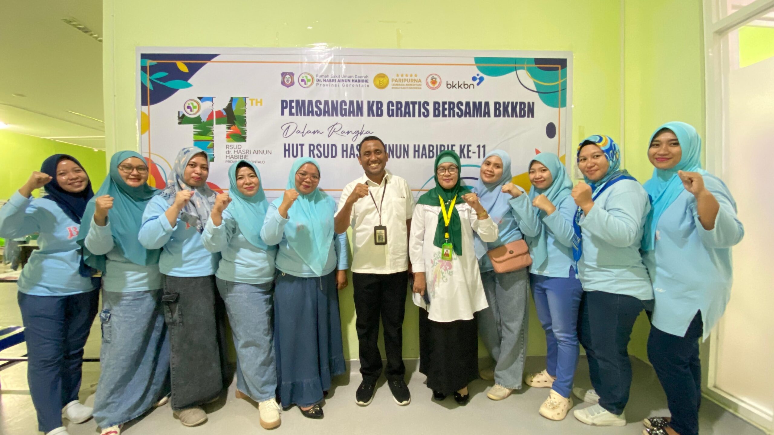 Pemasangan KB Gratis Bersama BKKBN dalam rangka HUT RSUD dr. Hasri Ainun Habibie yang ke 11