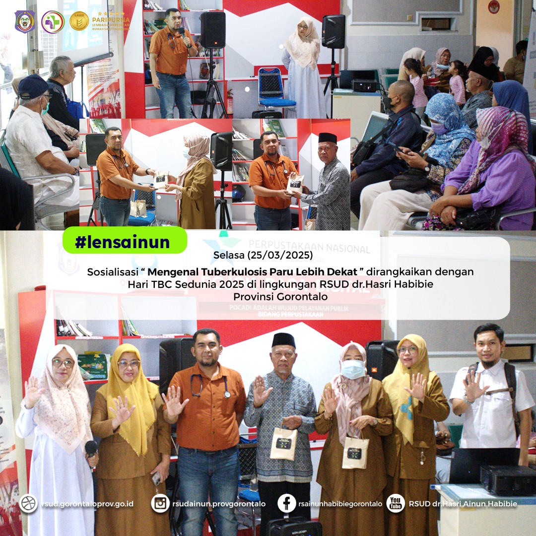 Hari Tuberkulosis (TBC) Sedunia 2025, RSUD Ainun gelar sosialisasi bertajuk ” Mengenal Tuberkulosis Paru Lebih Dekat”