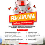 PENGUMUMAN HASIL SELEKSI BERKASI ADMINISTRASI