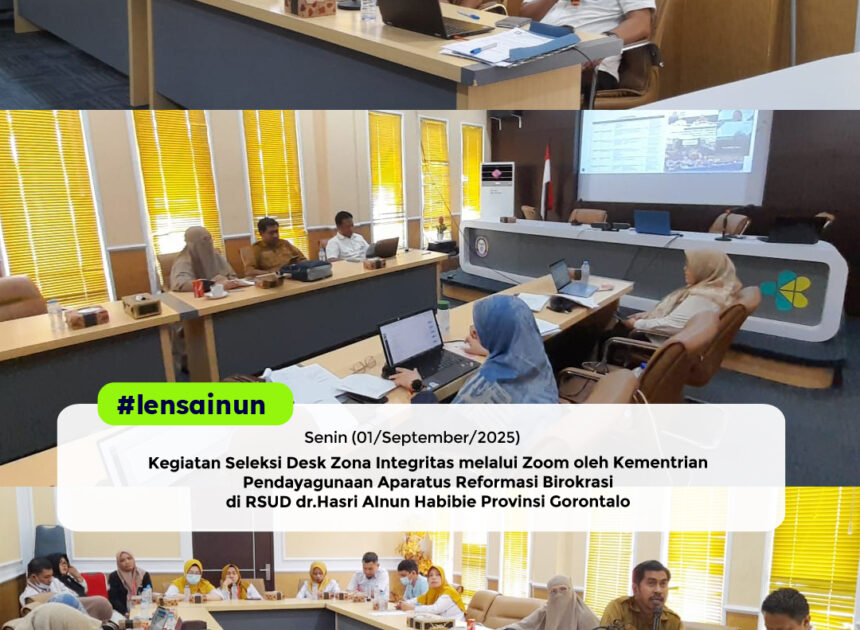 Komitmen Integritas, RSUD dr. Hasri Ainun Habibie Ikuti Seleksi Desk Zona Integritas KemenPANRB